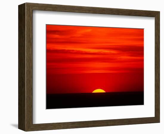 Sunset Over the Gulf of Mexico, Florida, USA-Charles Sleicher-Framed Photographic Print