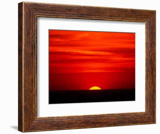 Sunset Over the Gulf of Mexico, Florida, USA-Charles Sleicher-Framed Photographic Print