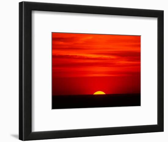 Sunset Over the Gulf of Mexico, Florida, USA-Charles Sleicher-Framed Photographic Print