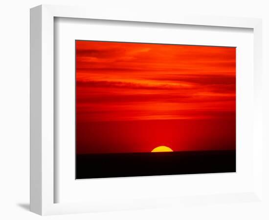 Sunset Over the Gulf of Mexico, Florida, USA-Charles Sleicher-Framed Photographic Print