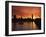 Sunset Over the Houses of Parliament, Unesco World Heritage Site, Westminster, London-Roy Rainford-Framed Photographic Print