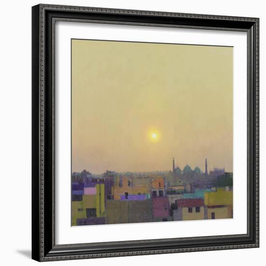 Sunset over the Jama Masjid, Delhi Study II-Andrew Gifford-Framed Giclee Print