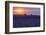 Sunset over the lavender fields in Valensole Plain, Provence, Southern France.-Michele Niles-Framed Photographic Print