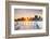 Sunset over the Manhattan skyline from Gantry Plaza, New York, USA-Jordan Banks-Framed Photographic Print