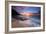 Sunset over the Na Pali Coast from Ke'e Beach, Haena State Park, Kauai, Hawaii, USA-Russ Bishop-Framed Photographic Print