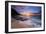 Sunset over the Na Pali Coast from Ke'e Beach, Haena State Park, Kauai, Hawaii, USA-Russ Bishop-Framed Photographic Print