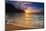 Sunset over the Na Pali Coast from Tunnels Beach, Haena State Park, Kauai, Hawaii, USA-Russ Bishop-Mounted Photographic Print