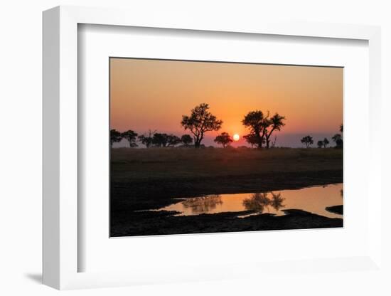Sunset over the Okavango Delta, Botswana, Africa-Sergio Pitamitz-Framed Photographic Print