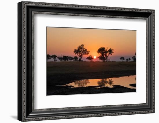 Sunset over the Okavango Delta, Botswana, Africa-Sergio Pitamitz-Framed Photographic Print