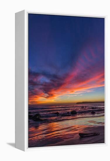 Sunset over the Pacific from Coronado-Andrew Shoemaker-Framed Premier Image Canvas