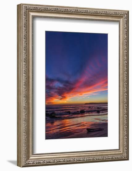 Sunset over the Pacific from Coronado-Andrew Shoemaker-Framed Photographic Print