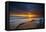 Sunset over the Pacific Ocean in Carlsbad, Ca-Andrew Shoemaker-Framed Premier Image Canvas