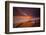 Sunset over the Pacific Ocean in Carlsbad, Ca-Andrew Shoemaker-Framed Photographic Print