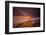 Sunset over the Pacific Ocean in Carlsbad, Ca-Andrew Shoemaker-Framed Photographic Print