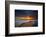 Sunset over the Pacific Ocean in Carlsbad, Ca-Andrew Shoemaker-Framed Photographic Print