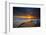 Sunset over the Pacific Ocean in Carlsbad, Ca-Andrew Shoemaker-Framed Photographic Print