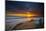 Sunset over the Pacific Ocean in Carlsbad, Ca-Andrew Shoemaker-Mounted Photographic Print