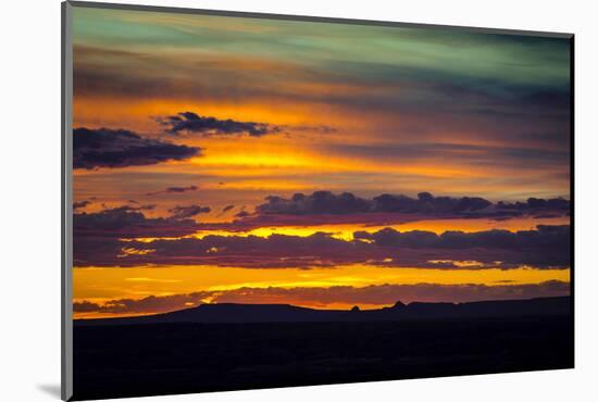 Sunset over the Painted Desert from Pintado Point in Petrified Forest National Park, Arizona-Jerry Ginsberg-Mounted Photographic Print