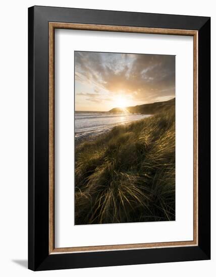Sunset over the Pembrokeshire Coast National Park, Wales, United Kingdom, Europe-Ben Pipe-Framed Photographic Print