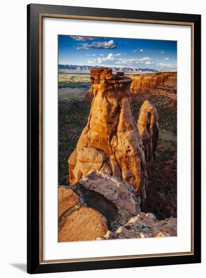 Sunset Over The Rock Formations In Colorado National Monument Near Grand Junction, Colorado-Jay Goodrich-Framed Photographic Print