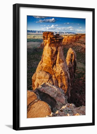 Sunset Over The Rock Formations In Colorado National Monument Near Grand Junction, Colorado-Jay Goodrich-Framed Photographic Print