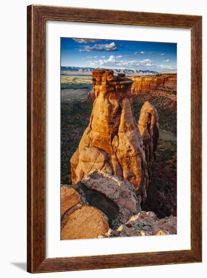 Sunset Over The Rock Formations In Colorado National Monument Near Grand Junction, Colorado-Jay Goodrich-Framed Photographic Print