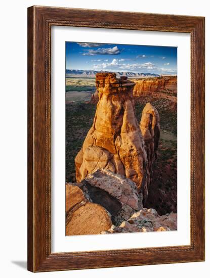 Sunset Over The Rock Formations In Colorado National Monument Near Grand Junction, Colorado-Jay Goodrich-Framed Photographic Print