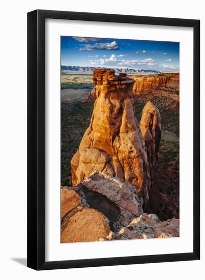 Sunset Over The Rock Formations In Colorado National Monument Near Grand Junction, Colorado-Jay Goodrich-Framed Photographic Print