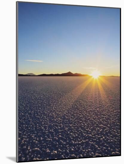 Sunset over the Salar de Uyuni, the largest salt flat in the world, Daniel Campos Province, Potosi -Karol Kozlowski-Mounted Photographic Print