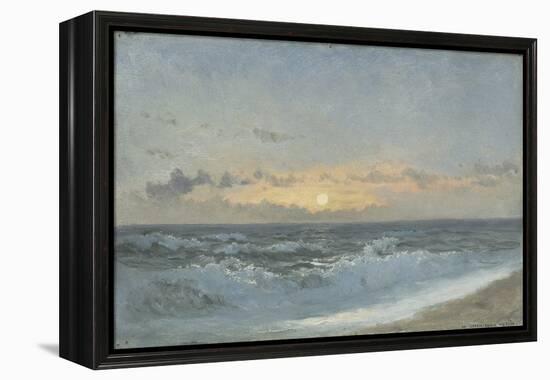 Sunset over the Sea, 1900 (Oil on Board)-William Pye-Framed Premier Image Canvas