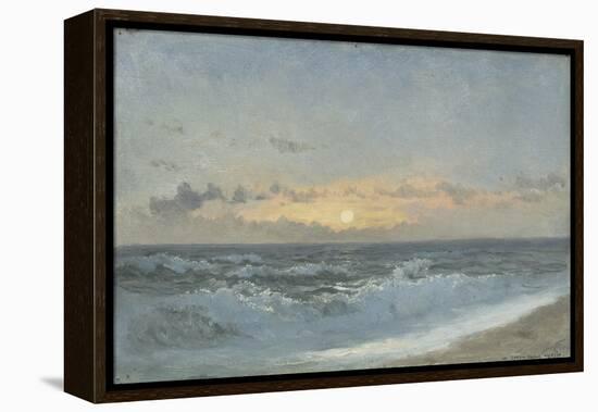 Sunset over the Sea, 1900 (Oil on Board)-William Pye-Framed Premier Image Canvas