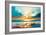 Sunset over the Sea II-Avril Anouilh-Framed Art Print