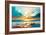 Sunset over the Sea II-Avril Anouilh-Framed Art Print