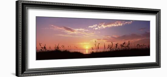 Sunset over the Sea, Venice Beach, Sarasota, Florida, USA-null-Framed Photographic Print