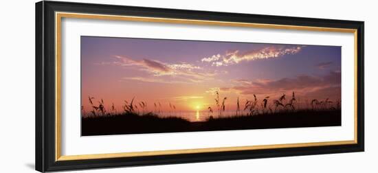 Sunset over the Sea, Venice Beach, Sarasota, Florida, USA-null-Framed Photographic Print