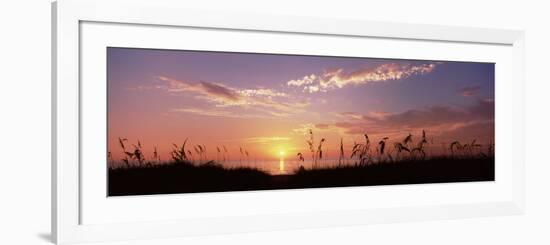 Sunset over the Sea, Venice Beach, Sarasota, Florida, USA-null-Framed Photographic Print