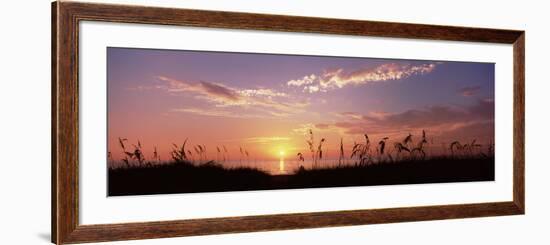 Sunset over the Sea, Venice Beach, Sarasota, Florida, USA-null-Framed Photographic Print