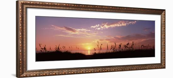 Sunset over the Sea, Venice Beach, Sarasota, Florida, USA-null-Framed Photographic Print