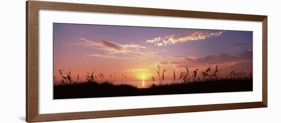 Sunset over the Sea, Venice Beach, Sarasota, Florida, USA-null-Framed Photographic Print