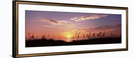 Sunset over the Sea, Venice Beach, Sarasota, Florida, USA-null-Framed Photographic Print