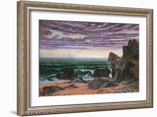 Sunset over the Sea-William Bell Scott-Framed Giclee Print