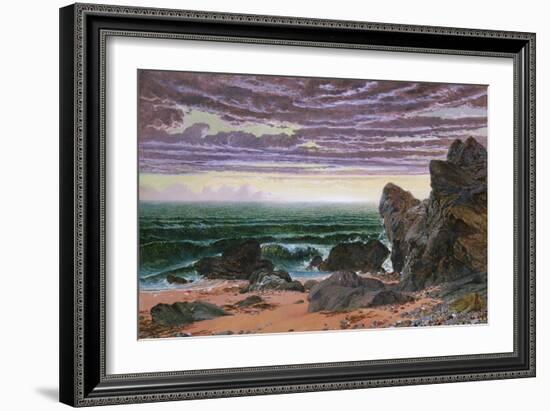 Sunset over the Sea-William Bell Scott-Framed Giclee Print