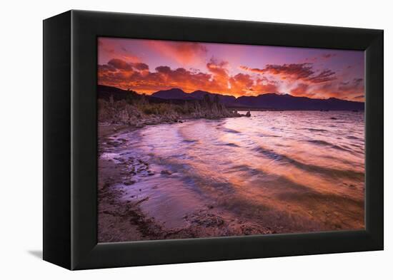 Sunset over the Sierra Nevada from Mono Lake, Mono Basin National Scenic Area, California, USA-Russ Bishop-Framed Premier Image Canvas