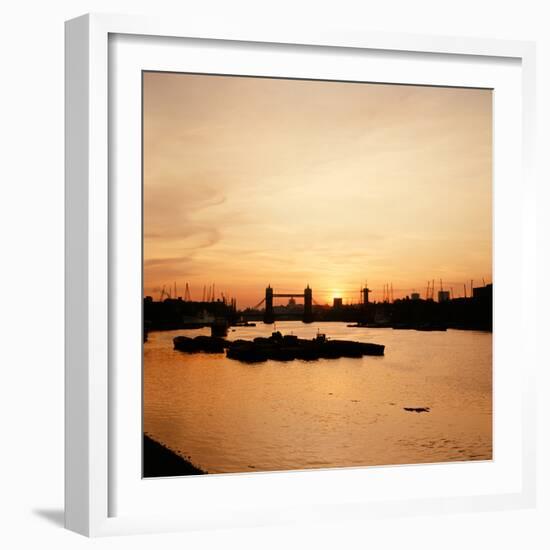 Sunset over Tower Bridge 1966-H Jones-Framed Photographic Print