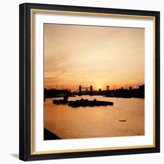 Sunset over Tower Bridge 1966-H Jones-Framed Photographic Print