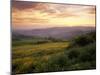 Sunset over Val D'Orcia, Near Castiglione D'Orcia, Tuscany, Italy, Europe-Patrick Dieudonne-Mounted Photographic Print