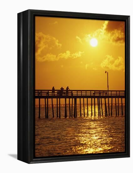 Sunset Over Virginia Beach, VA-Chris Rogers-Framed Premier Image Canvas