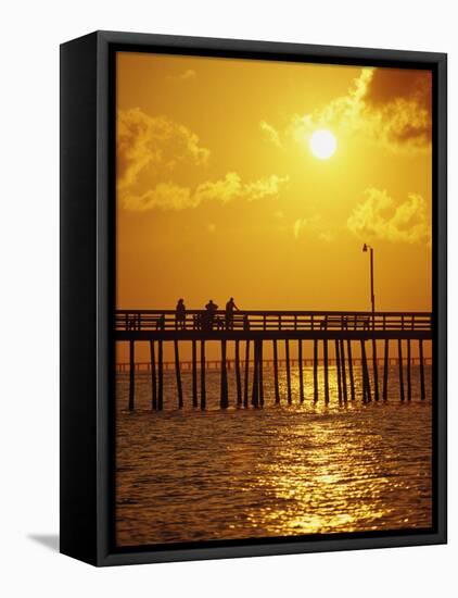 Sunset Over Virginia Beach, VA-Chris Rogers-Framed Premier Image Canvas