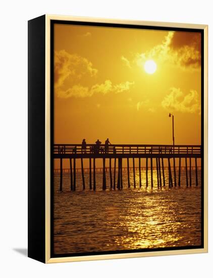 Sunset Over Virginia Beach, VA-Chris Rogers-Framed Premier Image Canvas