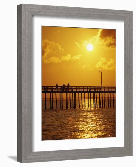 Sunset Over Virginia Beach, VA-Chris Rogers-Framed Photographic Print